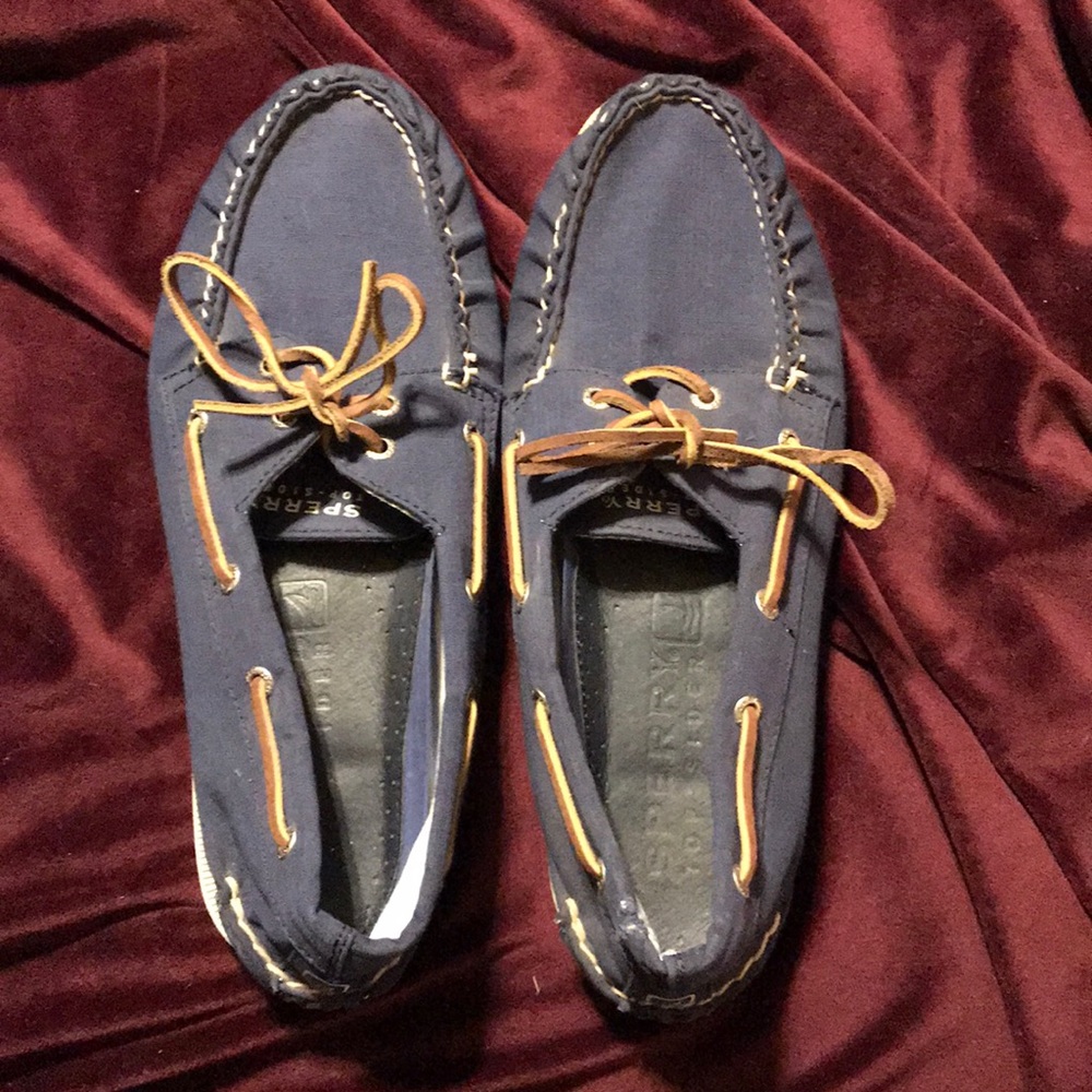 Men’s Canvas Sperry Top Sider Navy Shoes